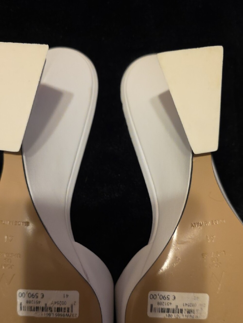 The Attico White Slide Mules - Picture 14 of 17
